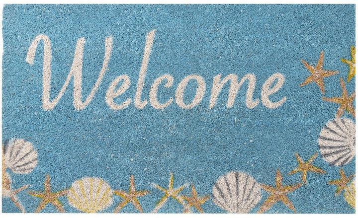 Seaside Shells Coco Coir Doormat