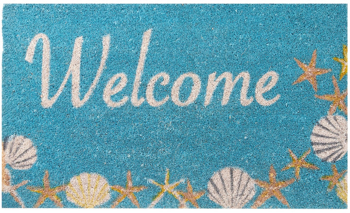 Seaside Shells Coco Coir Doormat
