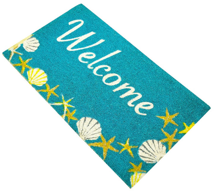 Seaside Shells Coco Coir Doormat