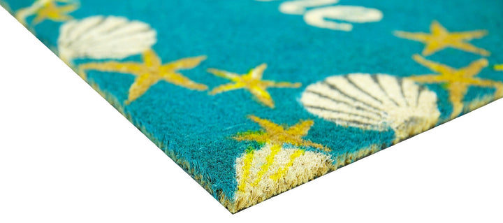 Seaside Shells Coco Coir Doormat