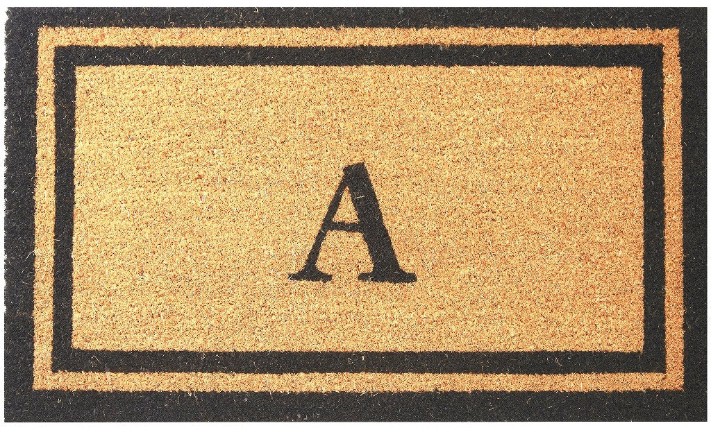 Monogrammed Letter Coco Coir Doormat