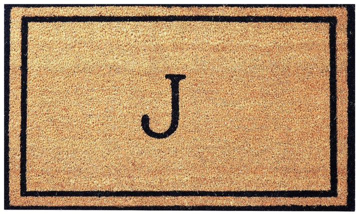 Monogrammed Letter Coco Coir Doormat