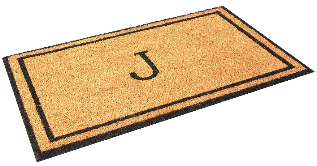 Monogrammed Letter Coco Coir Doormat