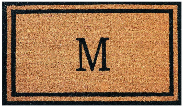 Monogrammed Letter Coco Coir Doormat