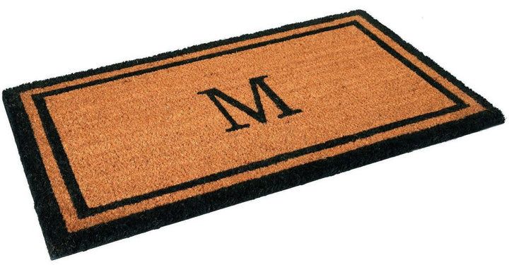 Monogrammed Letter Coco Coir Doormat
