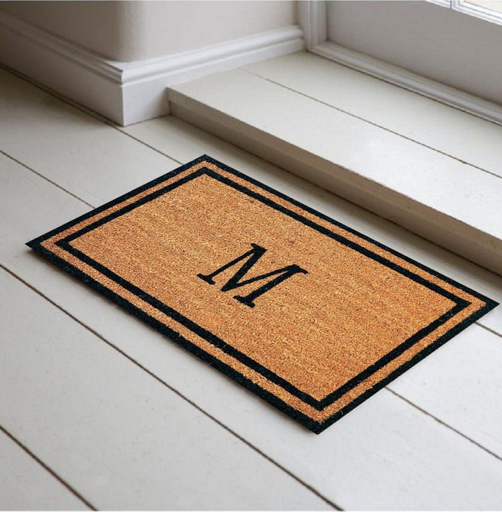 Monogrammed Letter Coco Coir Doormat