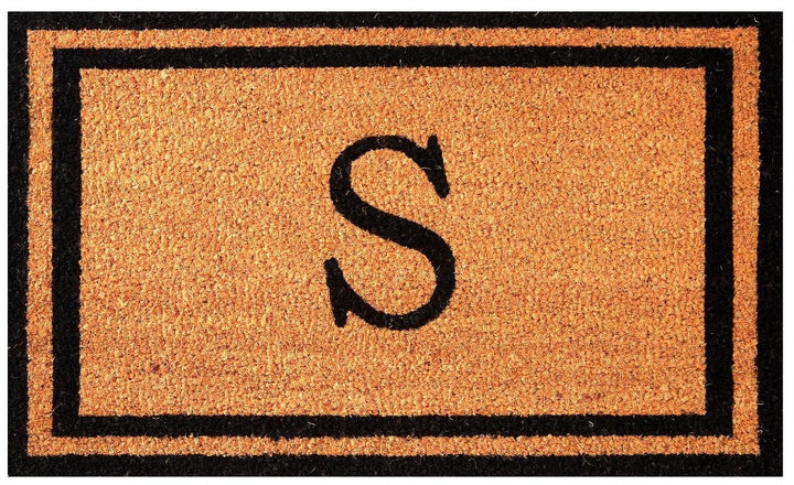Monogrammed Letter Coco Coir Doormat