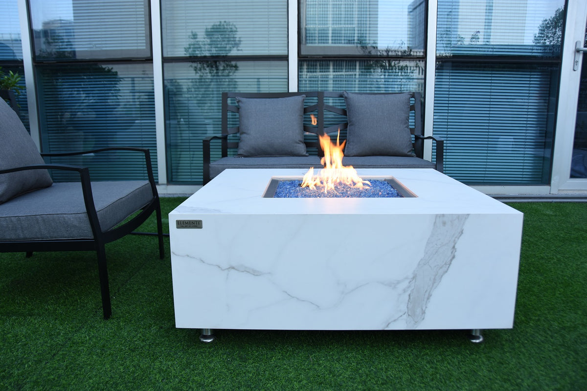 Bianco Outdoor Bianco White Fire Pit Table - view 10
