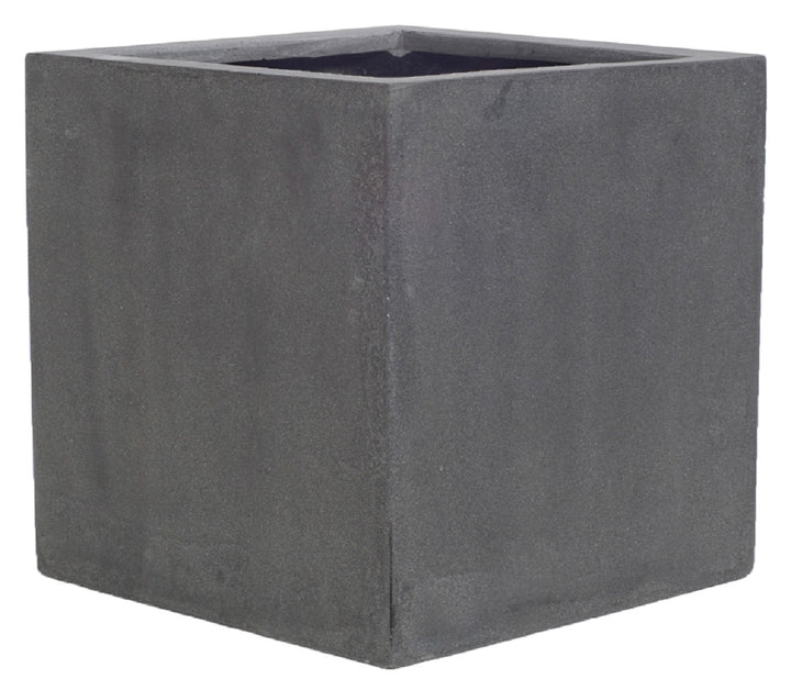 Block Square Planter Pot Indoor Outdoor Fiberstone Planter Box