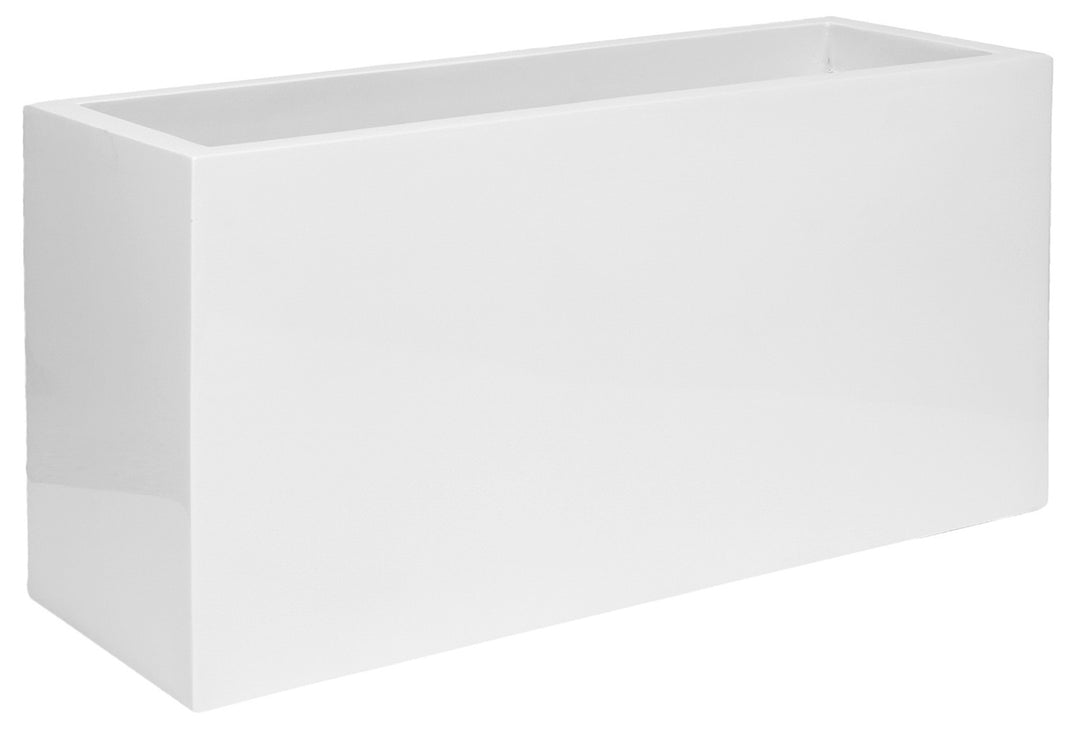 Jort Rectangular Planter Pot Indoor Outdoor Fiberstone Planter Box