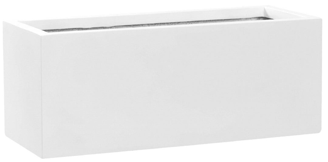 Balcony Rectangular Planter Pot Indoor Outdoor Fiberstone Planter Box