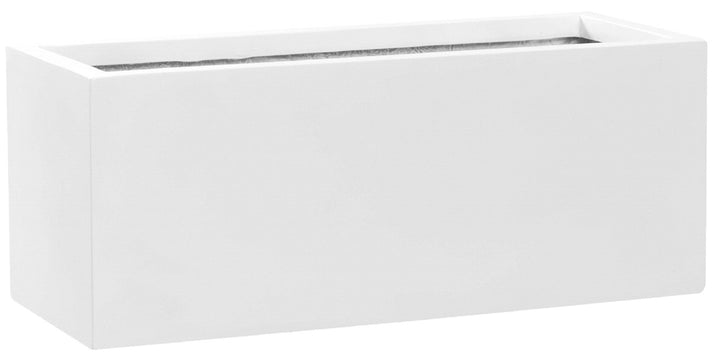 Balcony Rectangular Planter Pot Indoor Outdoor Fiberstone Planter Box