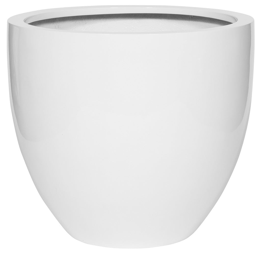 Jesslyn Round Planter Pot Indoor Outdoor Fiberstone Planter Box