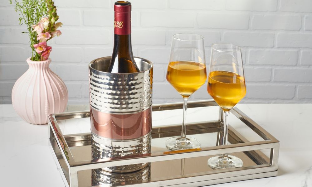 Serving Tray Wine Cooler Set