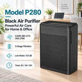 HEPA Air Purifier for Home Bedroom and Pets 165 CFM with 3 Speeds