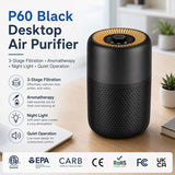 Desktop H13 HEPA Air Purifier with Aroma Pad and Night Light - 2 Pack