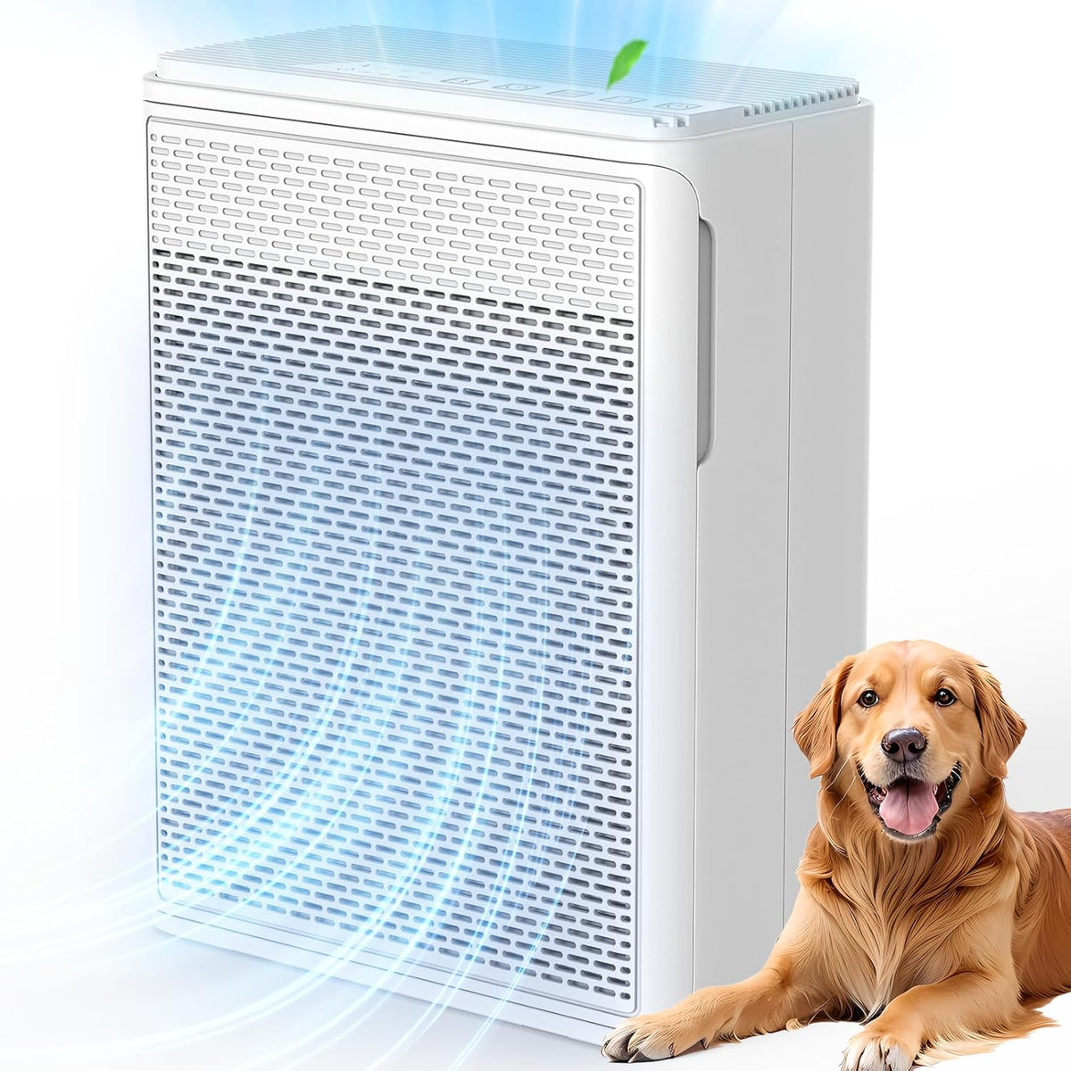 HEPA Air Purifier for Home Bedroom and Pets 165 CFM with 3 Speeds