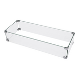 Westwood Fire Pit Tempered Clear Glass Wind Screen