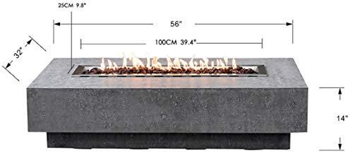 Hampton Outdoor Fire Pit Table - Select Fuel Type