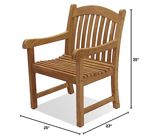 Newcastle Wooden Armchair 2 Piece Stackable Armchair Set