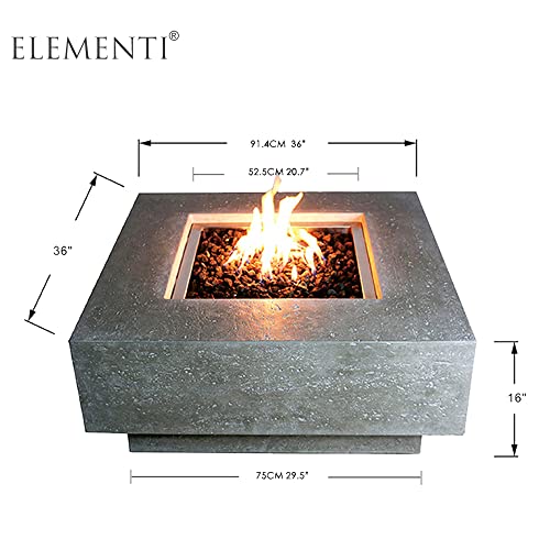 Manhattan Outdoor Fire Pit Table - Select Fuel Type