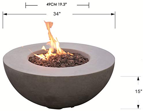 Roca Outdoor Fire Pit Table - Select Fuel Type