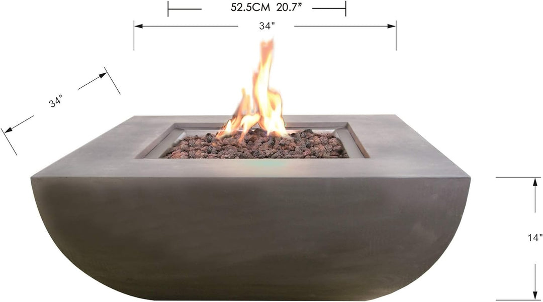 Westport Outdoor Fire Pit Table - Select Fuel Type
