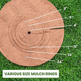 24 Inches Weed Control Discs Coco Tree Rings