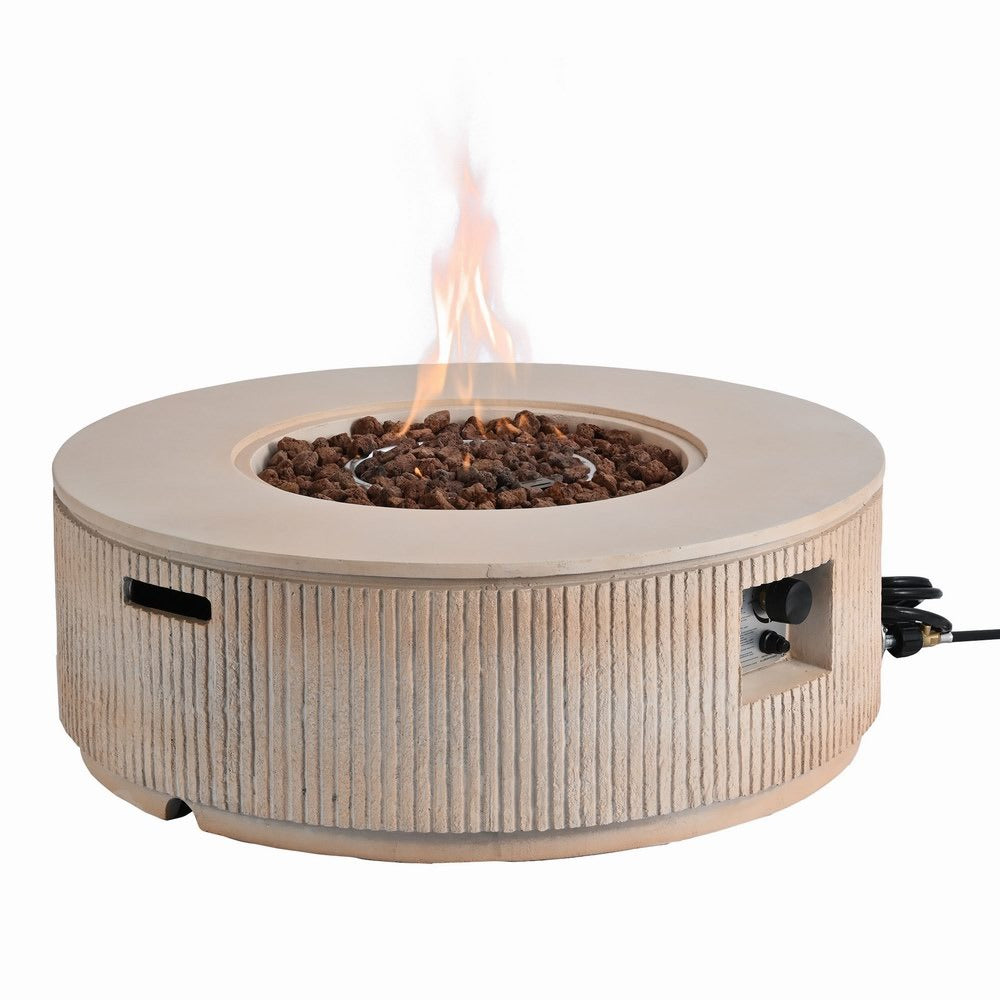 38" Propane Fire Pit Table Patio Heater 50,000 BTU Outdoor Firepit