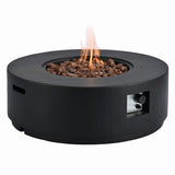38" Round Propane Fire Pit Table Patio Heater 50,000 BTU Outdoor Firepit