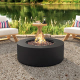 38" Round Propane Fire Pit Table Patio Heater 50,000 BTU Outdoor Firepit