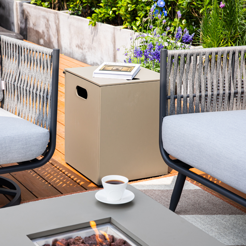 Square Propane Tank Cover Hideaway Table - 16 x 16 x 20 Inches - view 4