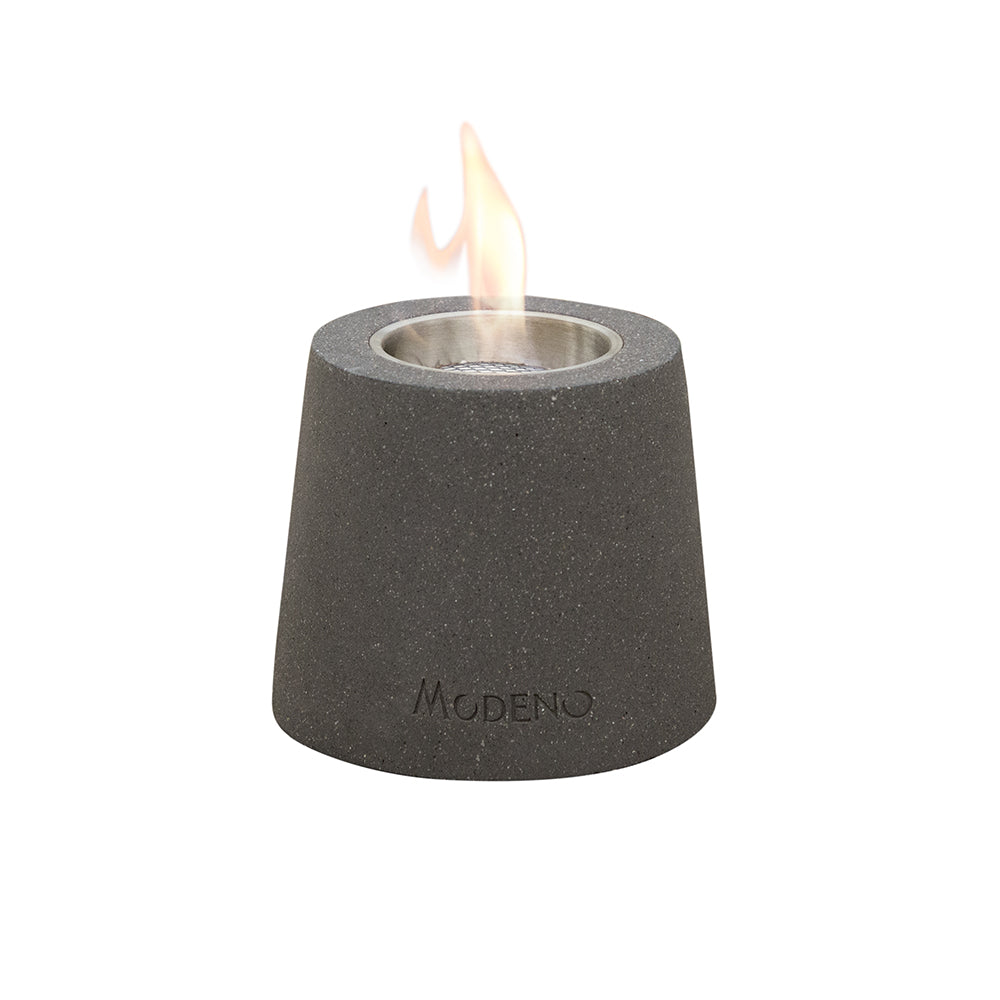 Entta Grey Tabletop Fireplace - 6.3 Inches - Ethanol