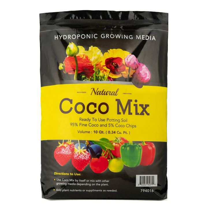 Coco Grow Media 10 Quarts Bag