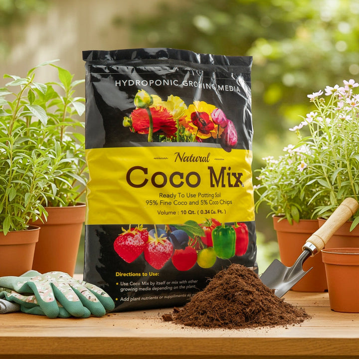 Coco Grow Media 10 Quarts Bag