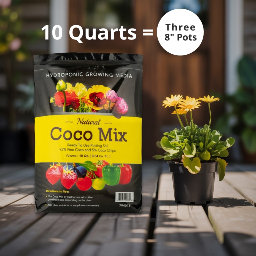 Coco Grow Media 10 Quarts Bag