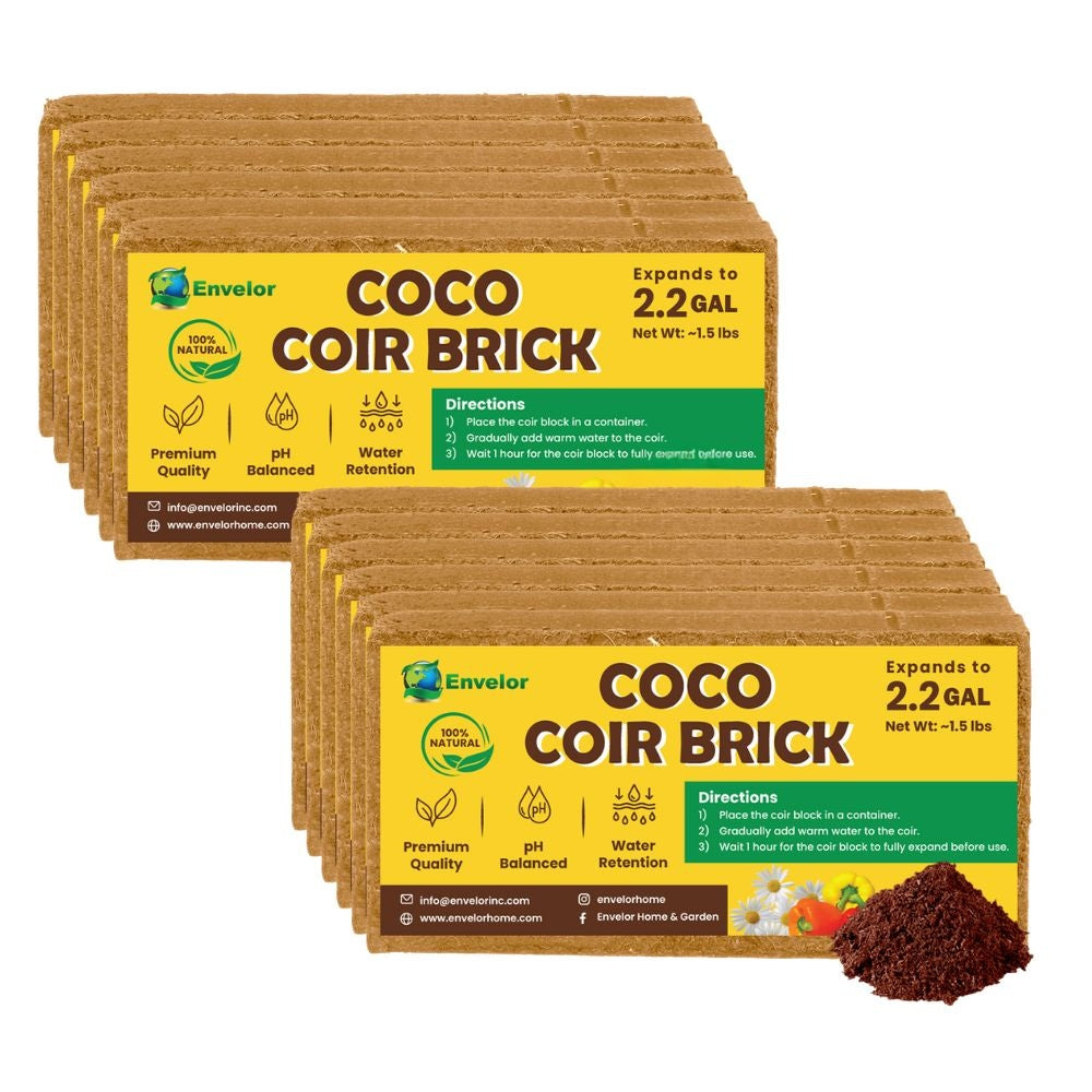 Coir Growing Medium Coco Potting Soil 1.5-lb Block