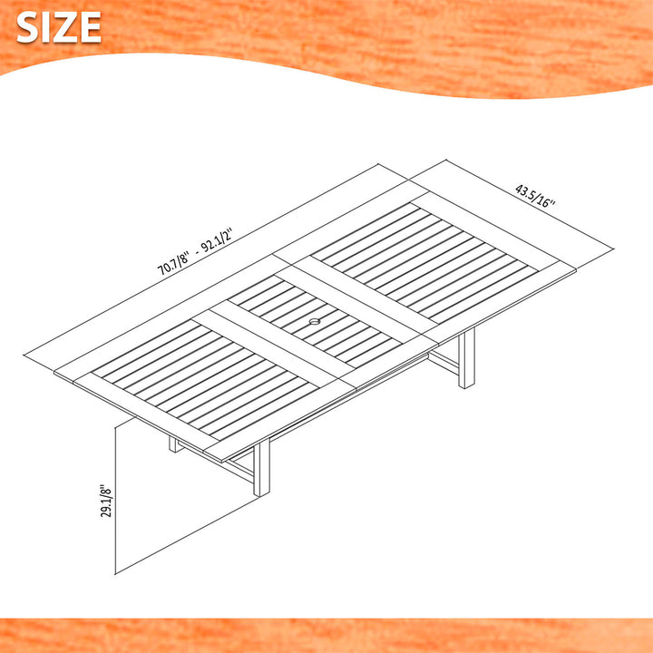 Bristol 9 Piece Eucalyptus Wood Patio Dining Set