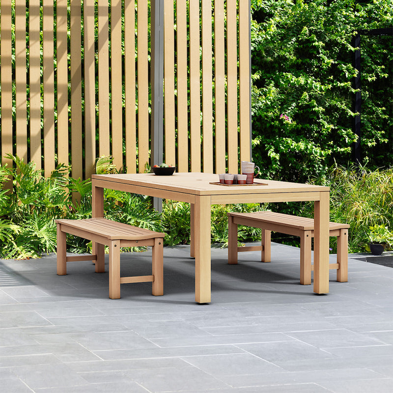 Rinjani 3 Piece Teak Dining Set