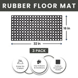 Hollow Drainage Rubber Floor Mat - Medium