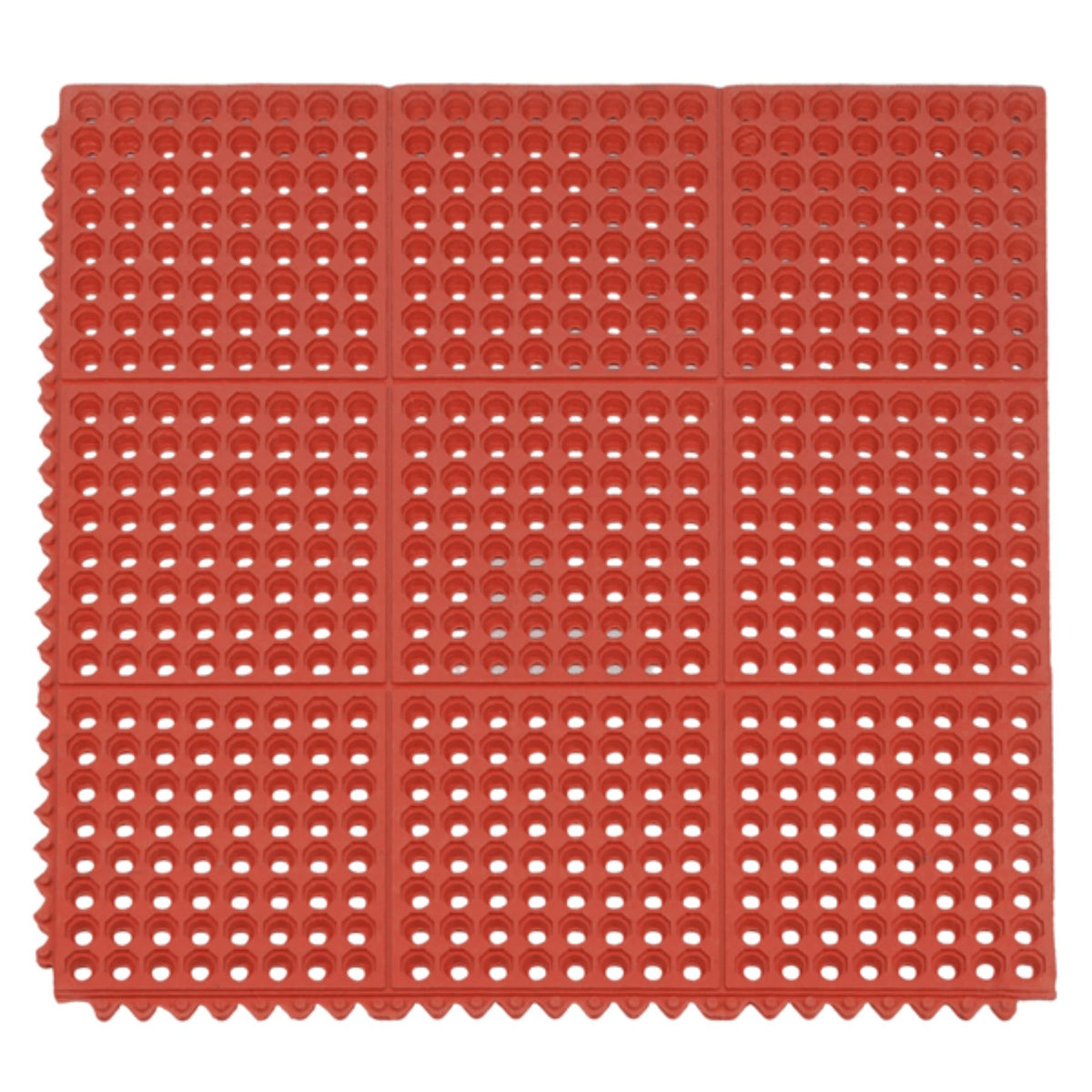 Interlocking Link Rubber Floor Mat - Select Size: 1 Pack, 4 Pack