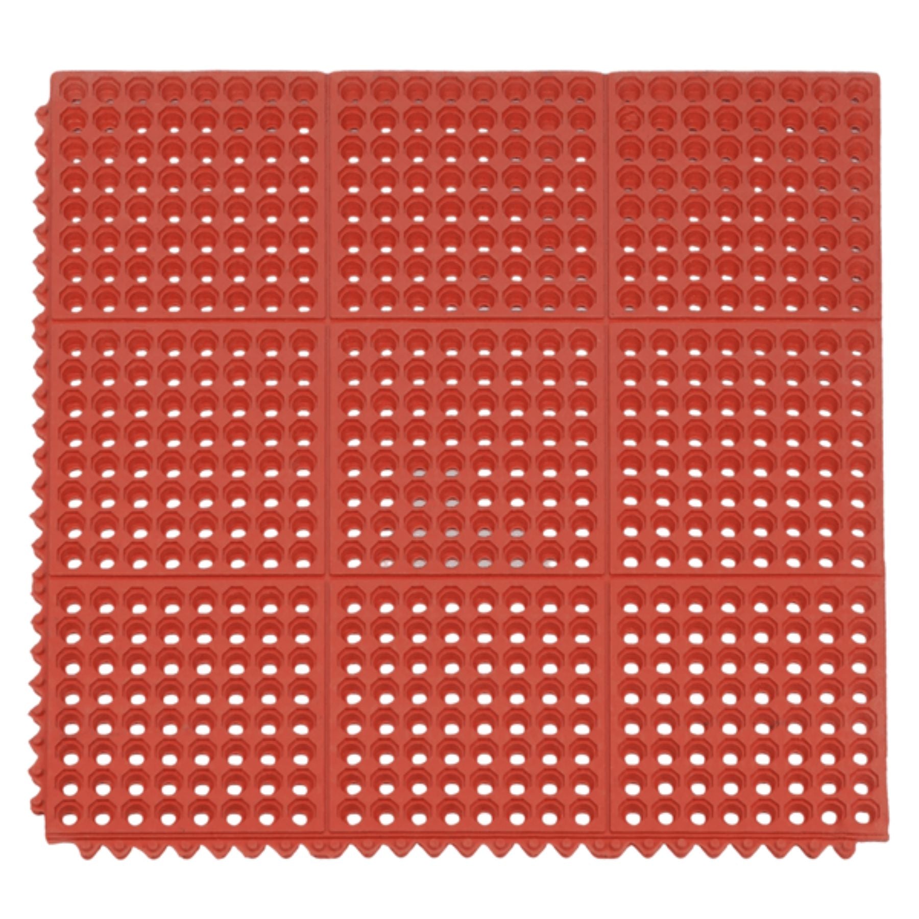 Interlocking Link Rubber Floor Mat - Select Size: 1 Pack, 4 Pack