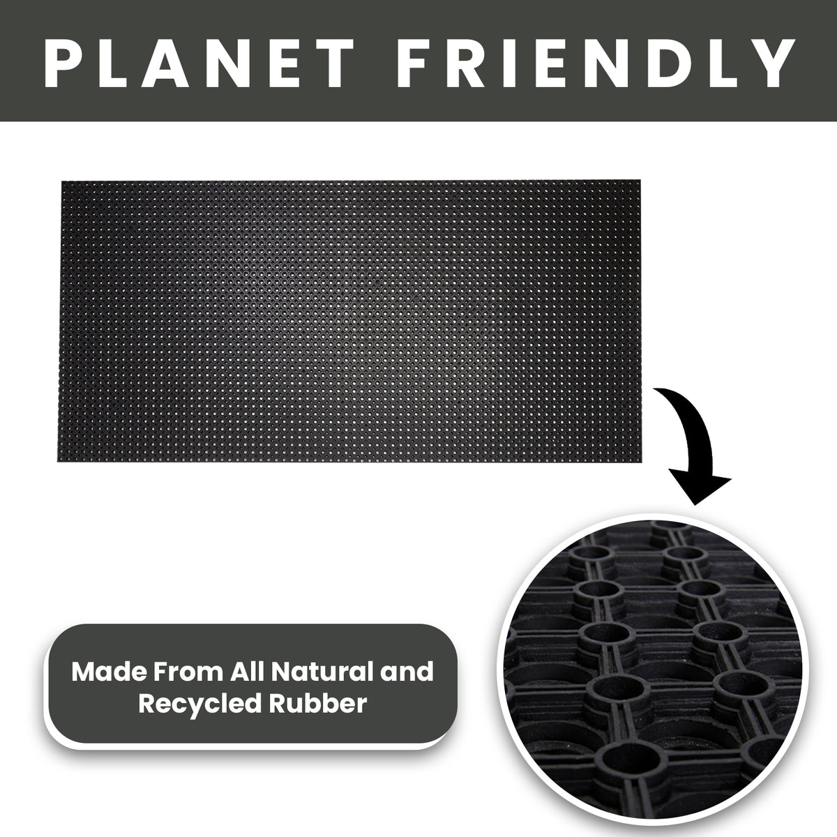 Octoflow Drainage Rubber Floor Runner Mat