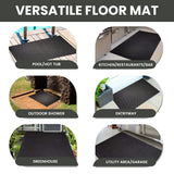 Circle Drainage Rubber Floor Runner Mat