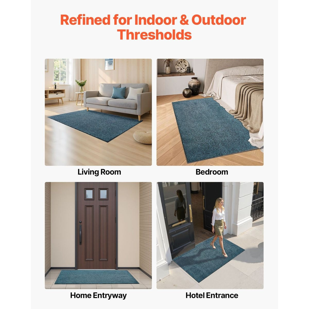 Non-Slip Heavy Duty Door Mat Indoor Outdoor Doormat