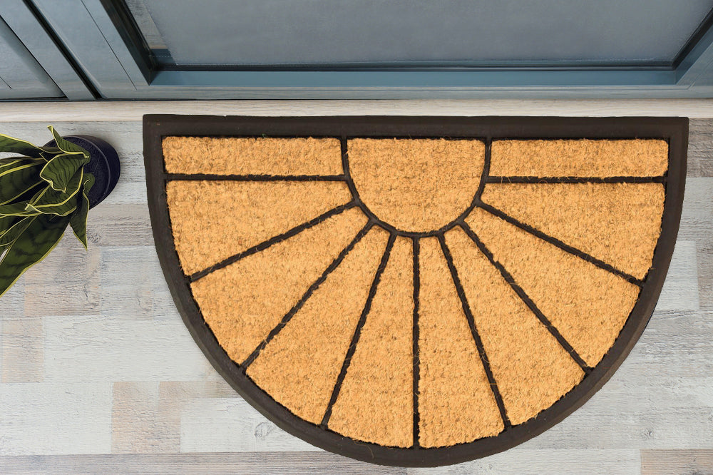 Sunrise Rubber Backing Coir Welcome Doormat