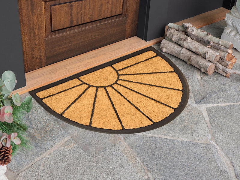 Sunrise Rubber Backing Coir Welcome Doormat