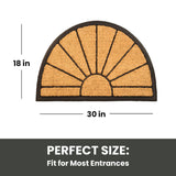 Sunrise Rubber Backing Coir Welcome Doormat