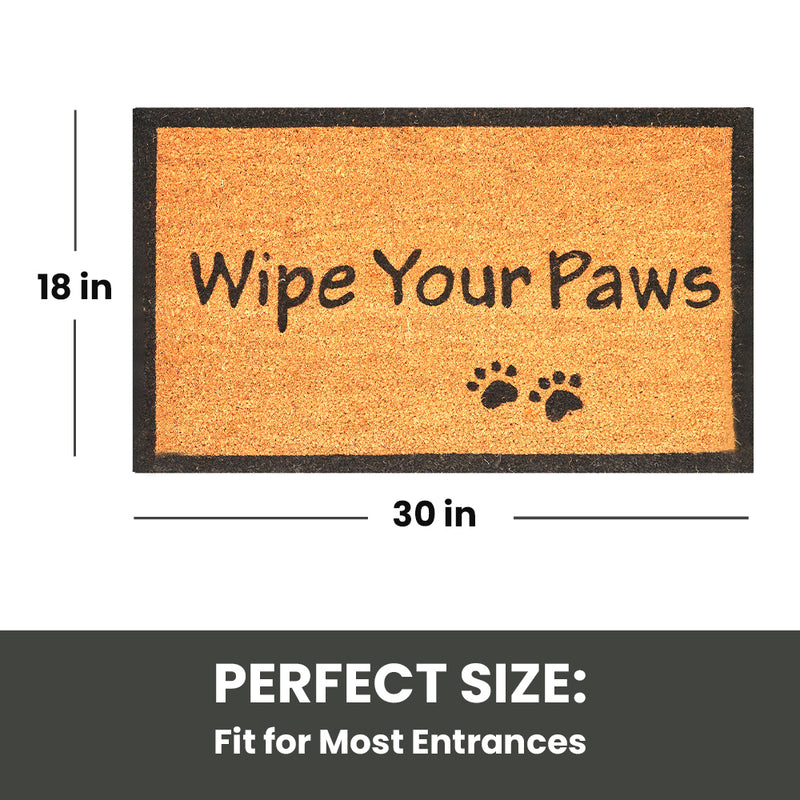 Wipe Your Paws Coir Coco Door Mat