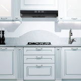 Range Hood 30 Inch Under Cabinet, Stainless Steel Kitchen Vent Hood 280CFM, Built-in Kitchen Stove Hood W/Rocker Button Control